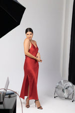 Carregar imagem no visualizador da galeria, Slip Dress Dream - Vermelho
