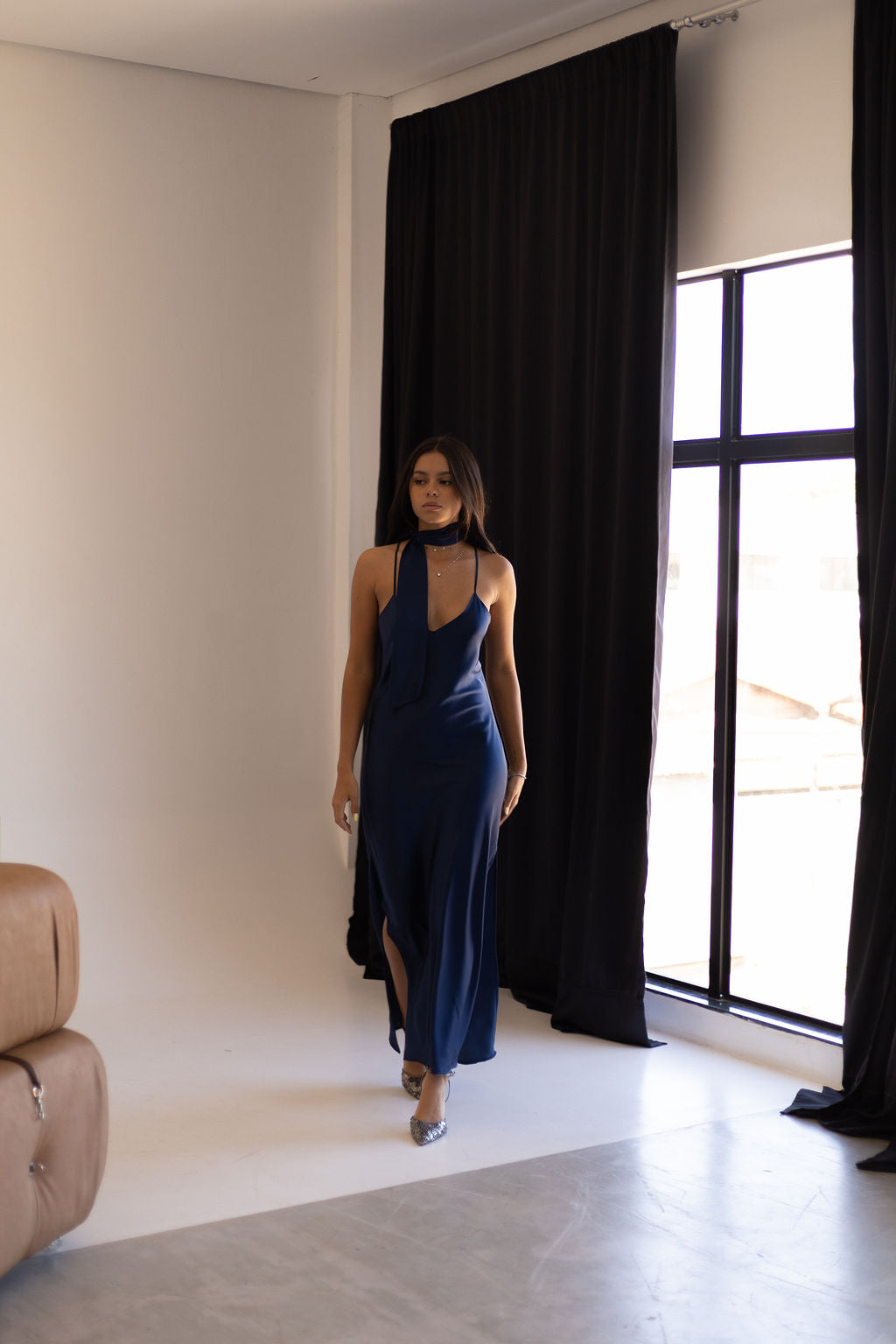 PRÉ VENDA Slip Dress  Dream - Azul Profundo