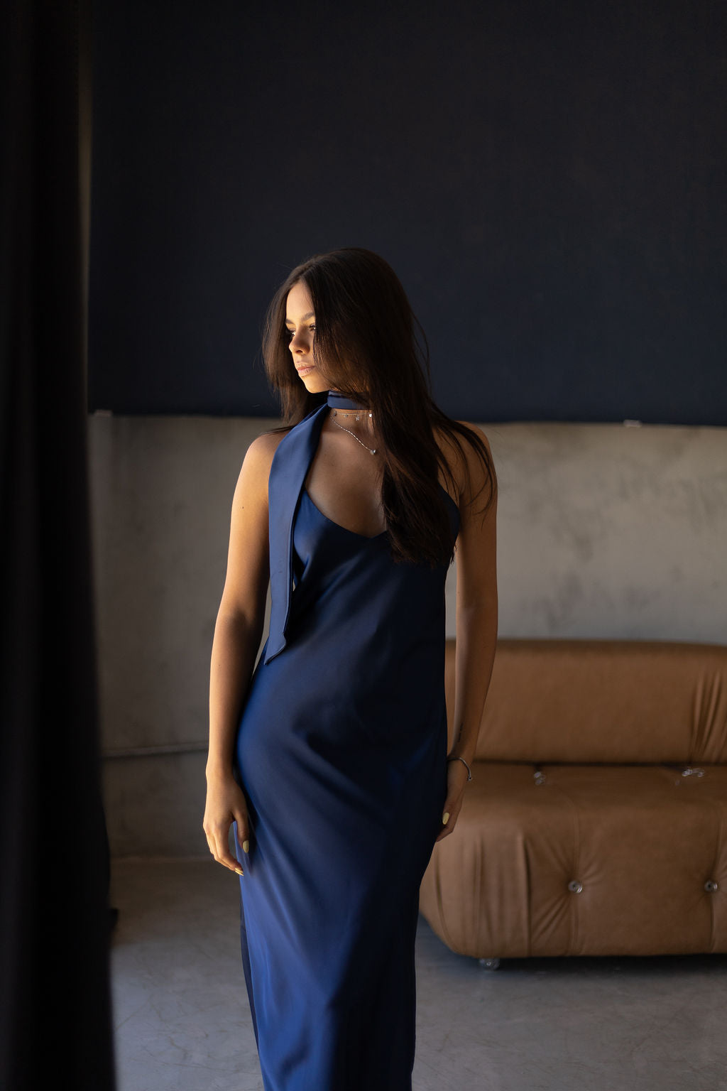 PRÉ VENDA Slip Dress  Dream - Azul Profundo