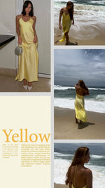 Carregar imagem no visualizador da galeria, Slip Dress Dream - Amarelo
