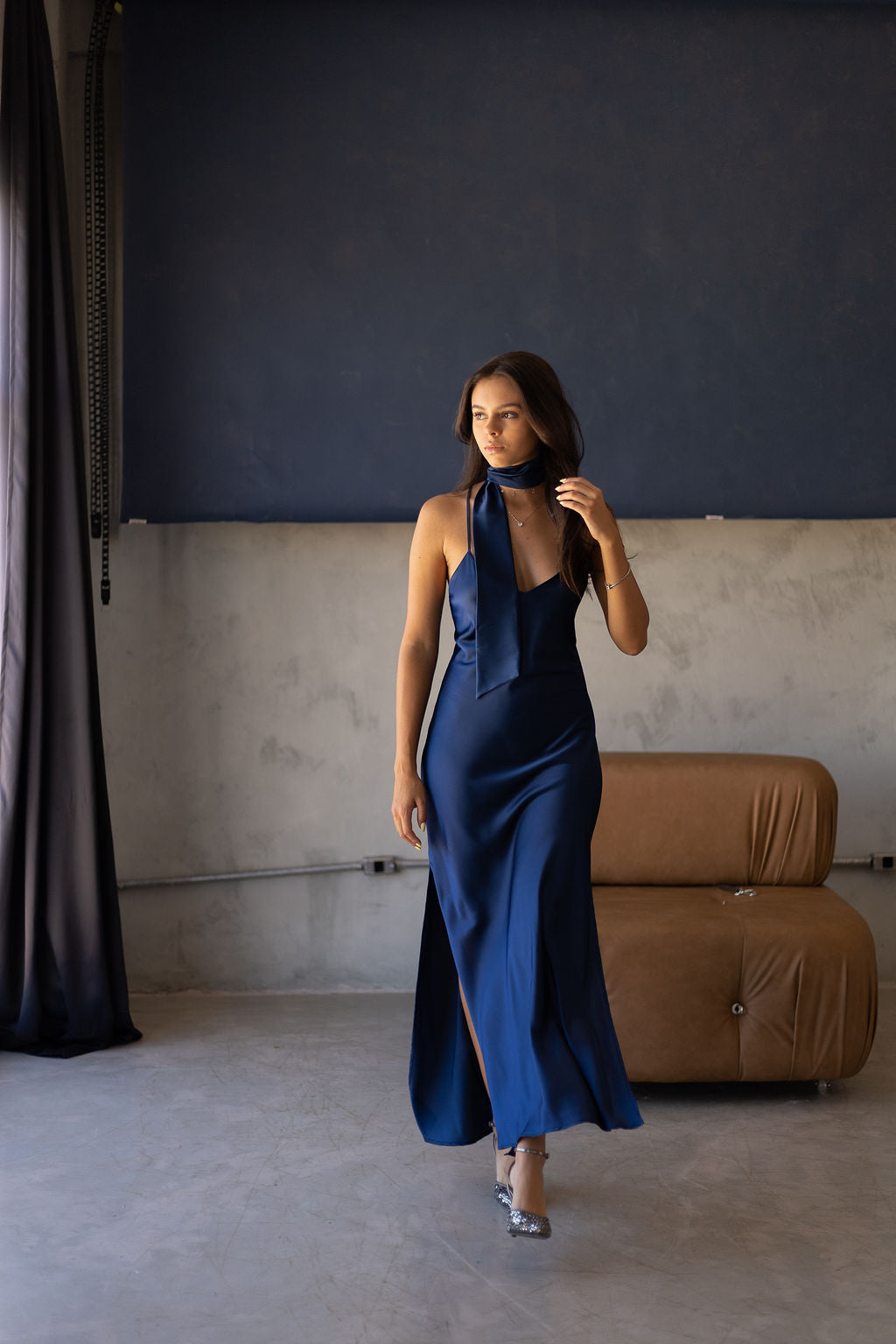 PRÉ VENDA Slip Dress  Dream - Azul Profundo