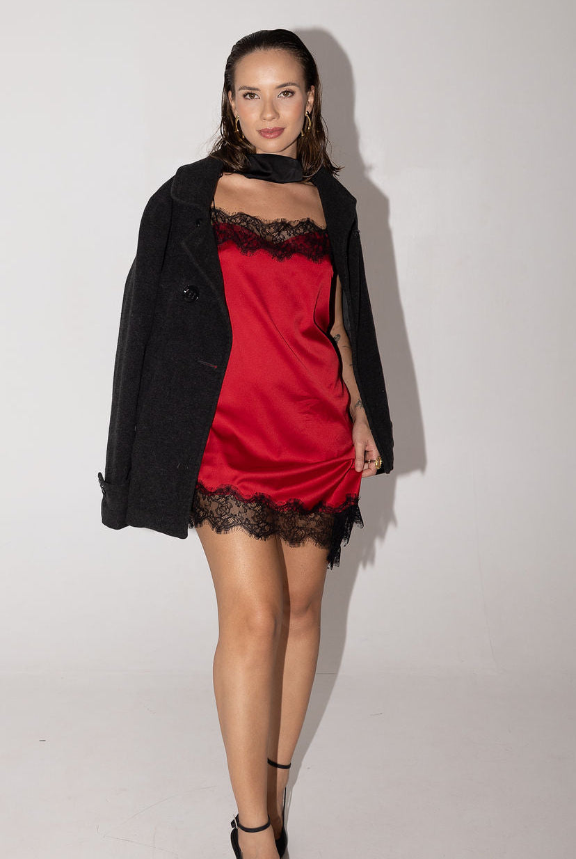 Slip Dress Verona - Vermelho