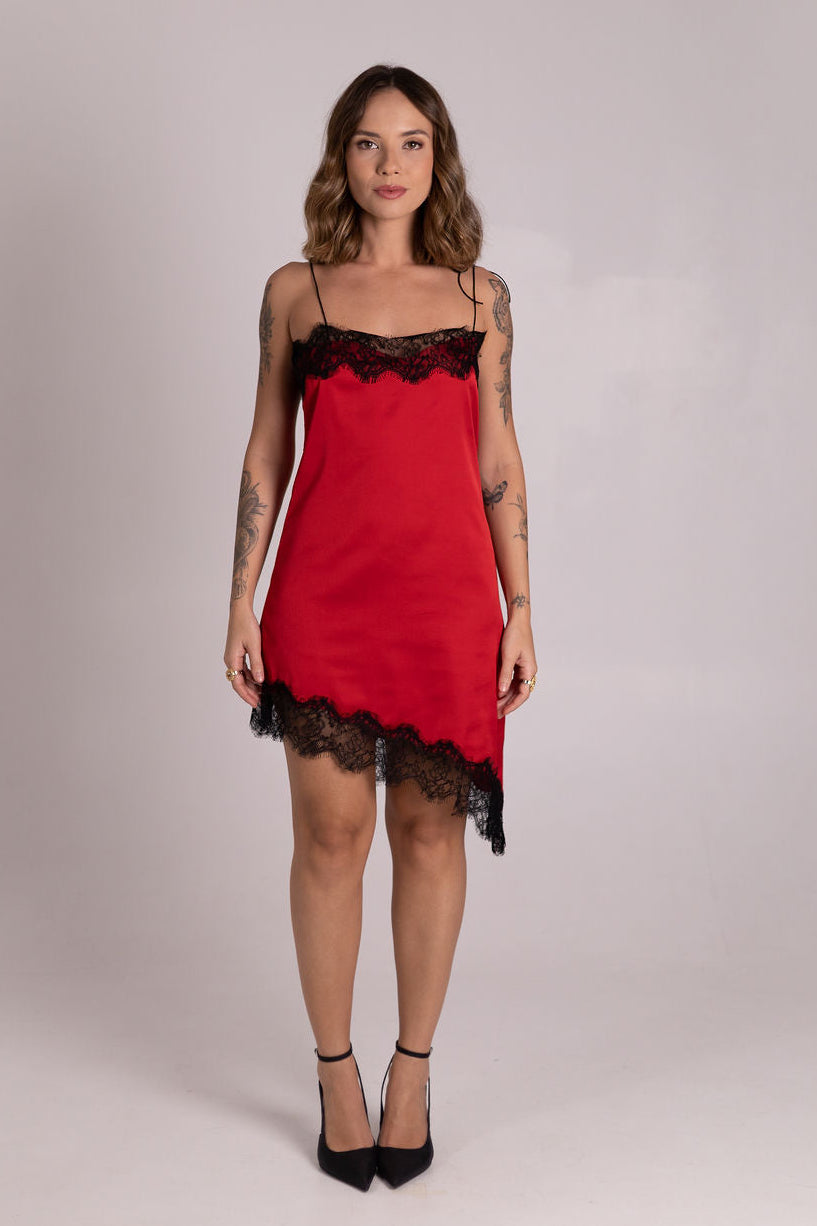 Slip Dress Verona - Vermelho
