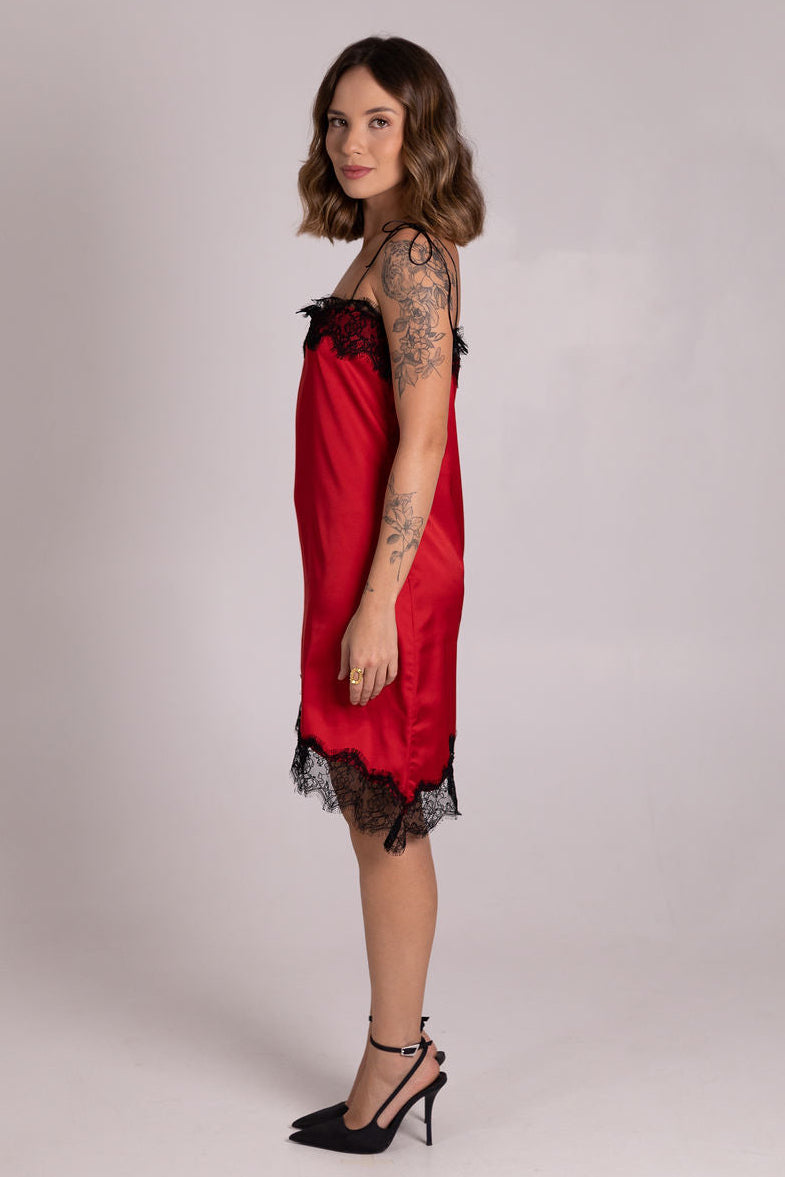Slip Dress Verona - Vermelho